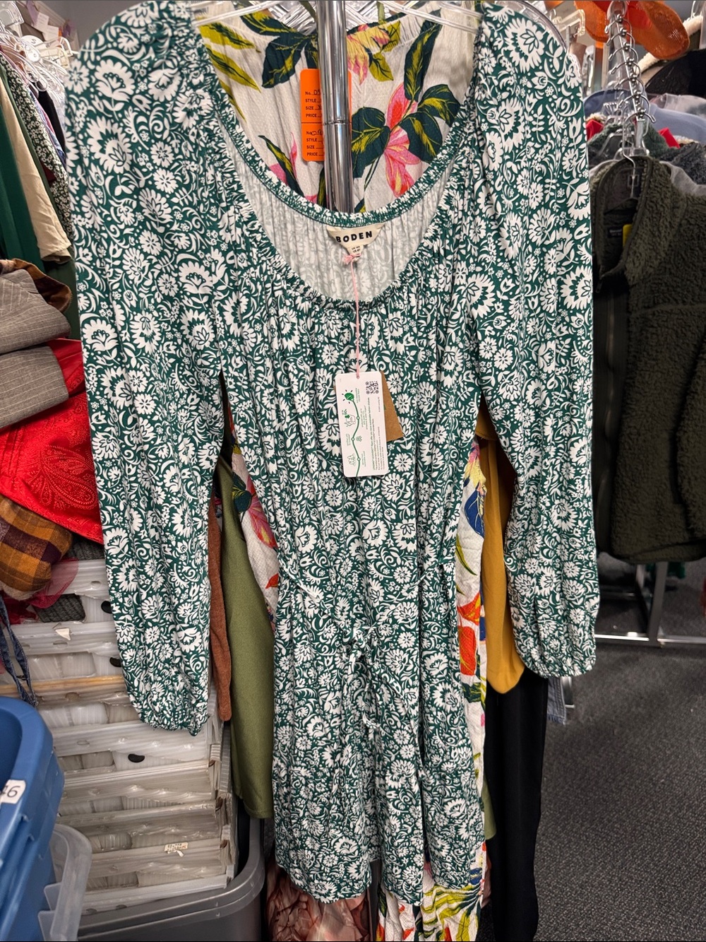 Boden floral dress size 8 // 091735